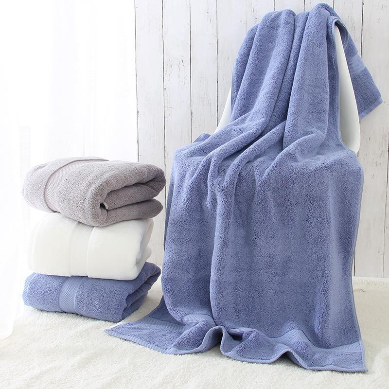 

34*78/80*160cm 900g Thick Luxury Egyptian Cotton Bath Towel For Adults Sport Bathroom Outdoor Travel Soft High Absorbent, Gray