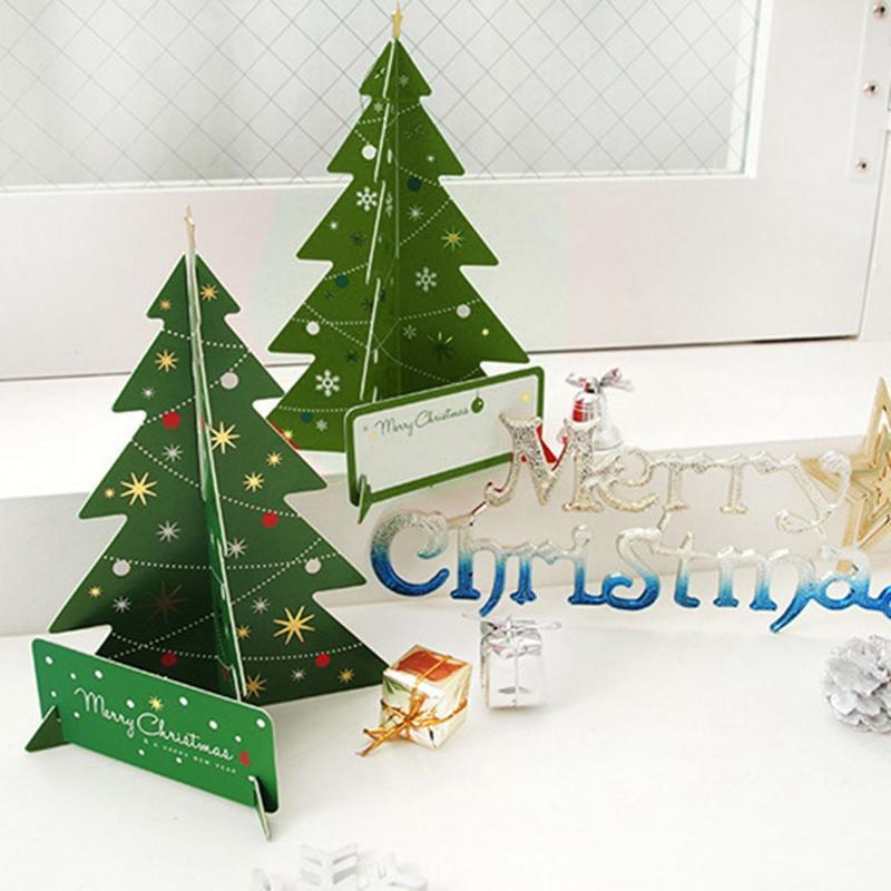 

New Year Cartoon Merry Christmas Tree Paper Envelope With Message Card Greeting Card Letter Stationary Storage Paper Gift1