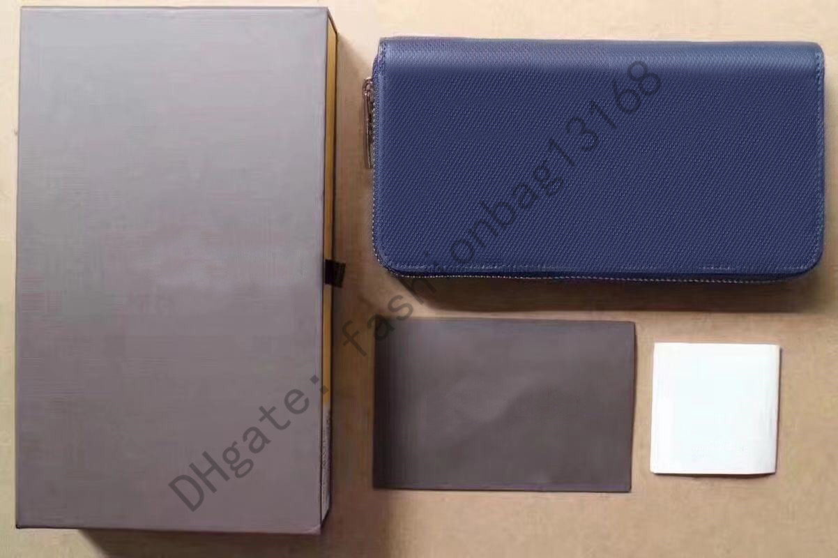 

60017 fashion single zipper men women leather wallet lady ladies long purse with orange box card drop shipping qweru, Shipping fee
