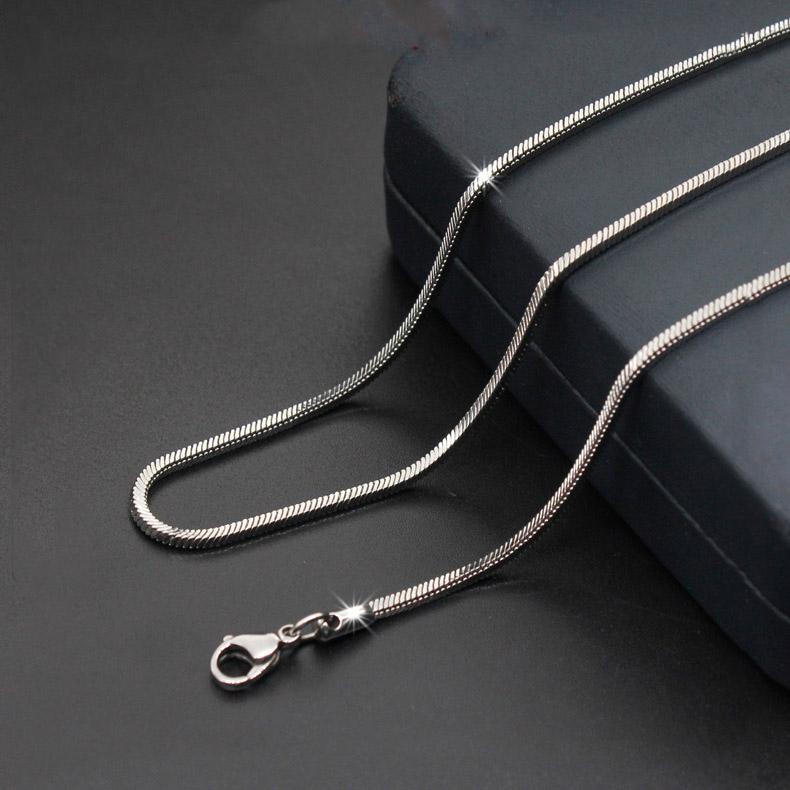 

Fashion simple new titanium steel style square snake chain stainless steel jewelry hot sale