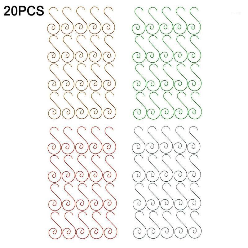 

20Pcs S Shaped Hooks Metal Christmas Tree Hanging Ornaments Bathroom Coat Hooks Multi-purpose Hangers Holder S Shape1