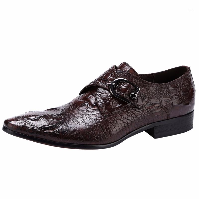 

Nice Spring Big Size Men Crocodile Pattern Genuine Leather Shoes British Men Retro Formal Business Casual Leather Oxford Shoes1, Black