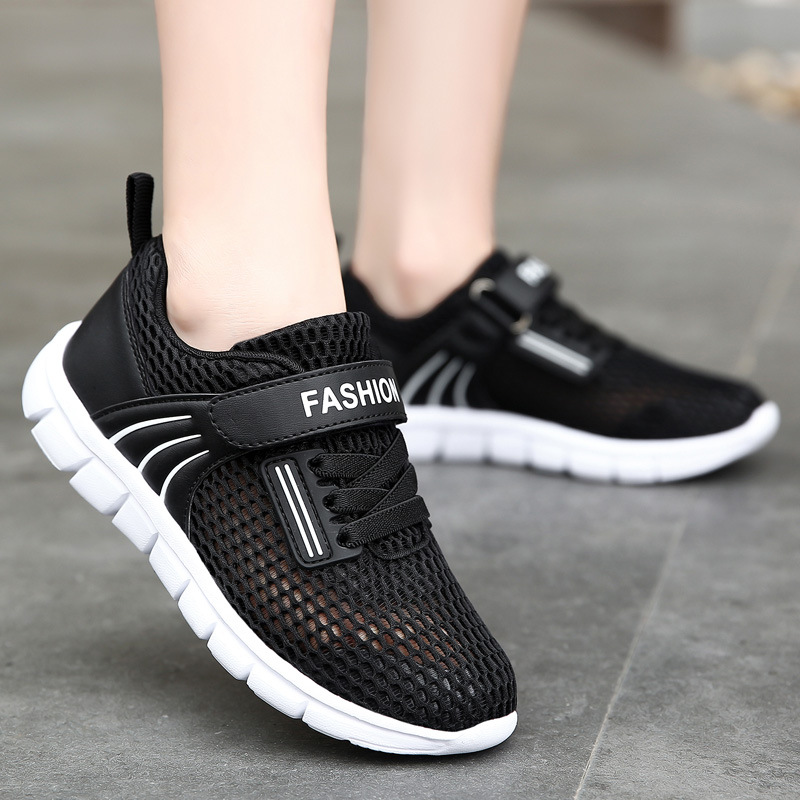 

Boys shoes 2020 spring and autumn new children breathable mesh shoes casual student Zhongshan University Children's sports shoes, Black;red