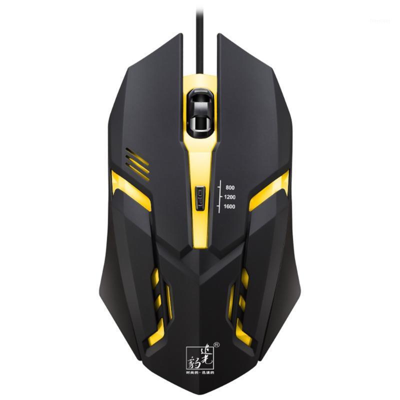 

Wired Mouse Gaming Adjustable 1600DPI Optical Wired Mice Usb Photoelectric Glow Gaming Mouse Gamer Usb 527#21