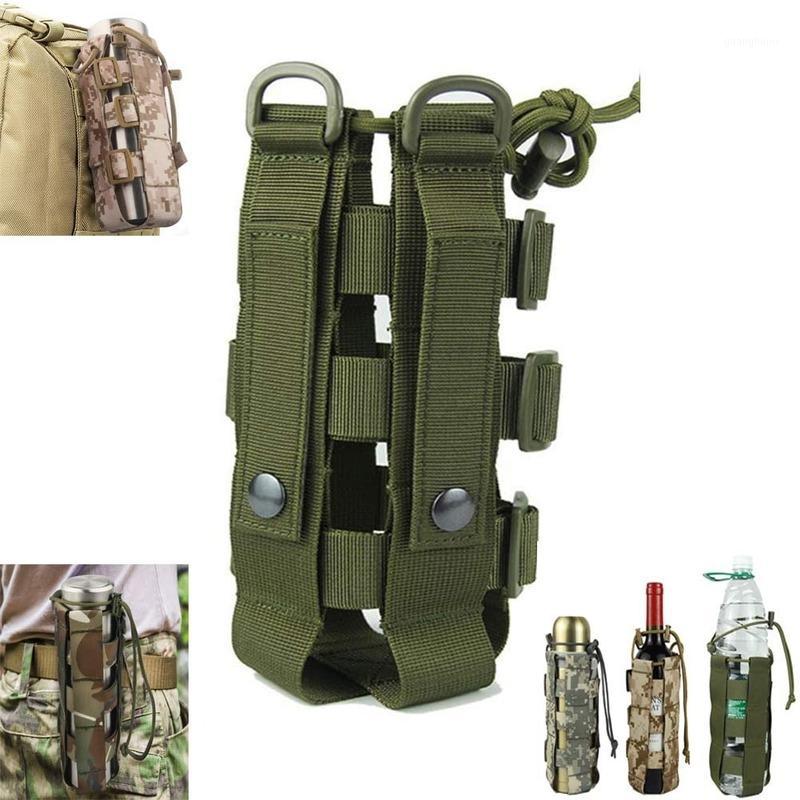 

MOLLE tactical bottle bag, adjustable outdoor sports bottle holder1, Bk