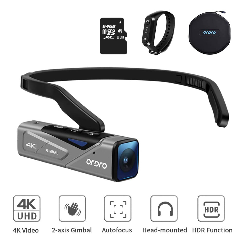 

Ordro Camcorder 4K Mini Video Camera WiFi Full HD EP7 1080P FPV Vlog Camera YouTube Camescope with 64G Memory