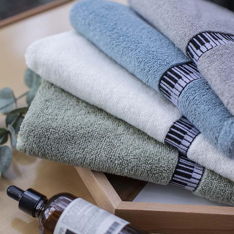 

Household pure cotton towel adult face wash water to wipe off the face towel, Green