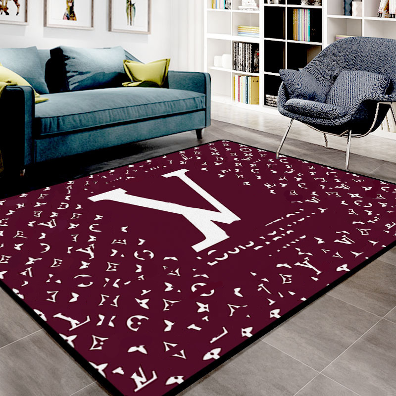 

Nordic Parlor Home Rugs Creative Designs Letter Pattern Water washing Carpet European Style Hot Sale Mat High Quality Living Room Rug, Style 1