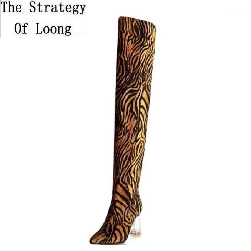 

Spring Autumn Slim Plus Size 42 43 Women Genuine Leather Over-the-Knee Long Boots Ladies Pointed Toe Crystal Heels Leather Shoes1, Winter short plush