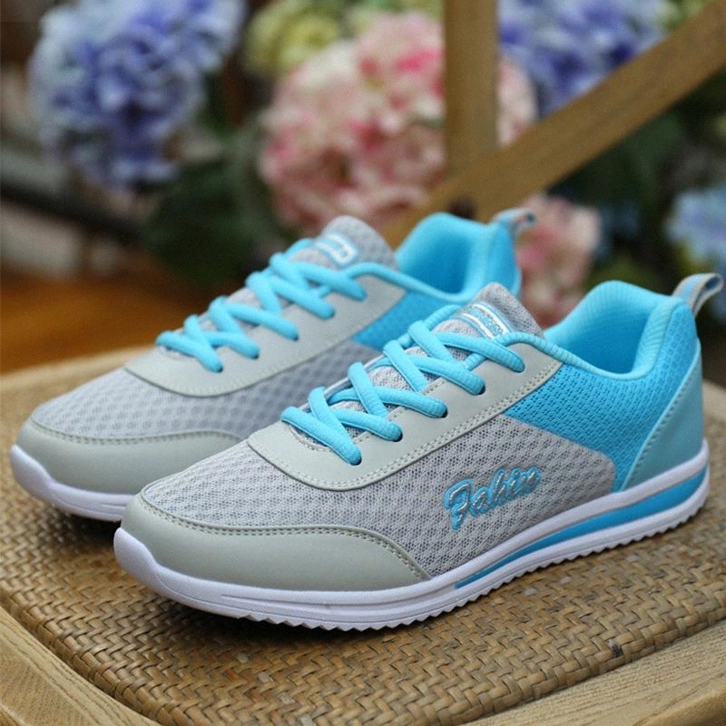 

HAJINK 2018 New Femme Summer Zapato Women Breathable Mesh Shoes Women Network Soft Casual Shoes Wild Flats Casual shoes #Ii2X