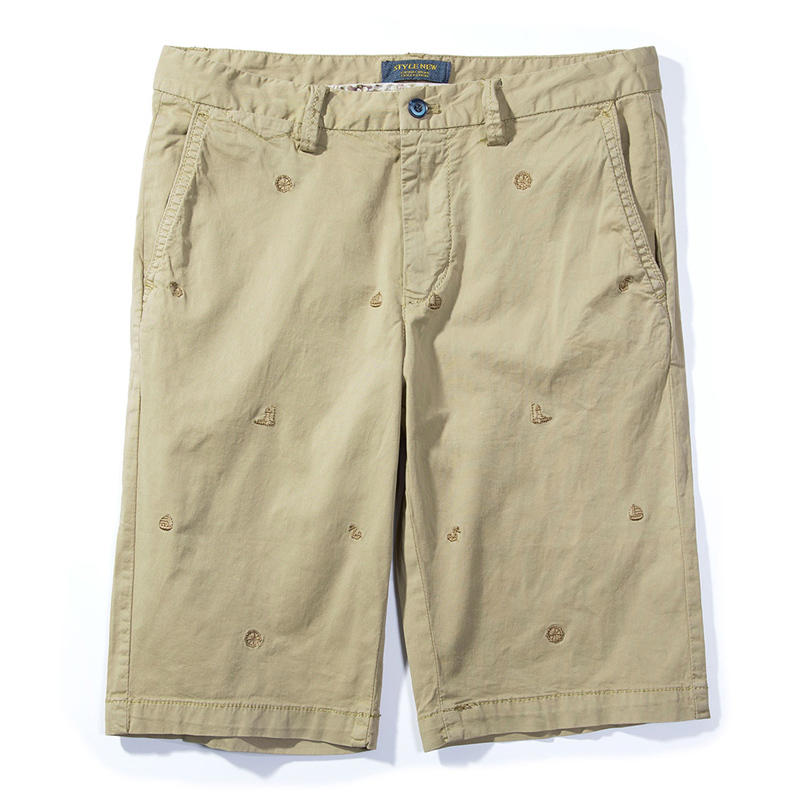 

2021 for Men Summer Mode at Height Knee Short-length Male Cotton Style New Tag Shorts of Quality F63 4QWV, Haji