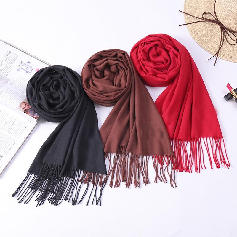 

Scarves Ladies Scarf Cashmere Men's Plaid Fringed Autumn And Winter Thick Warm Men Women Shawls 75*13inch1
