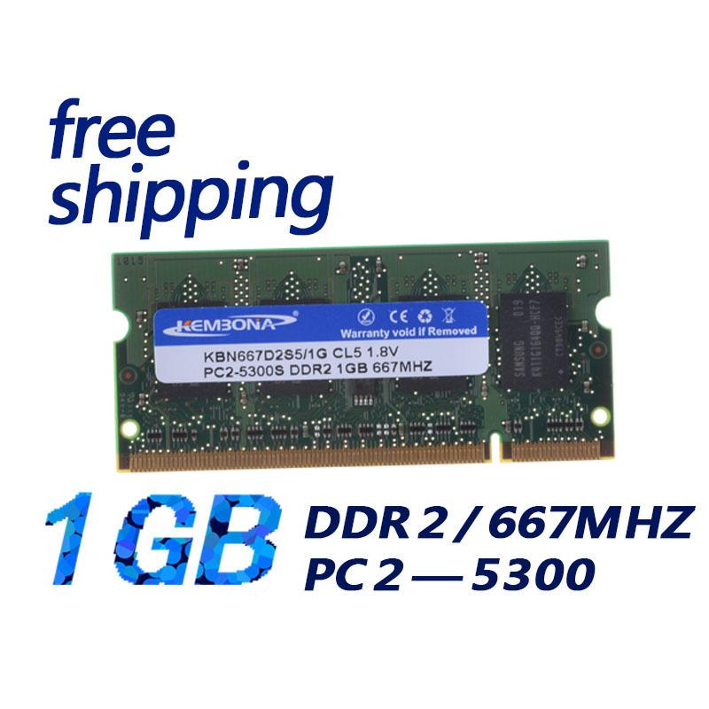 

KEMBONA Brand New memoria ram SODIMM Memory Ram DDR2 1G 667Mhz PC2 5300 For Notebook +Brand New Free Shipping