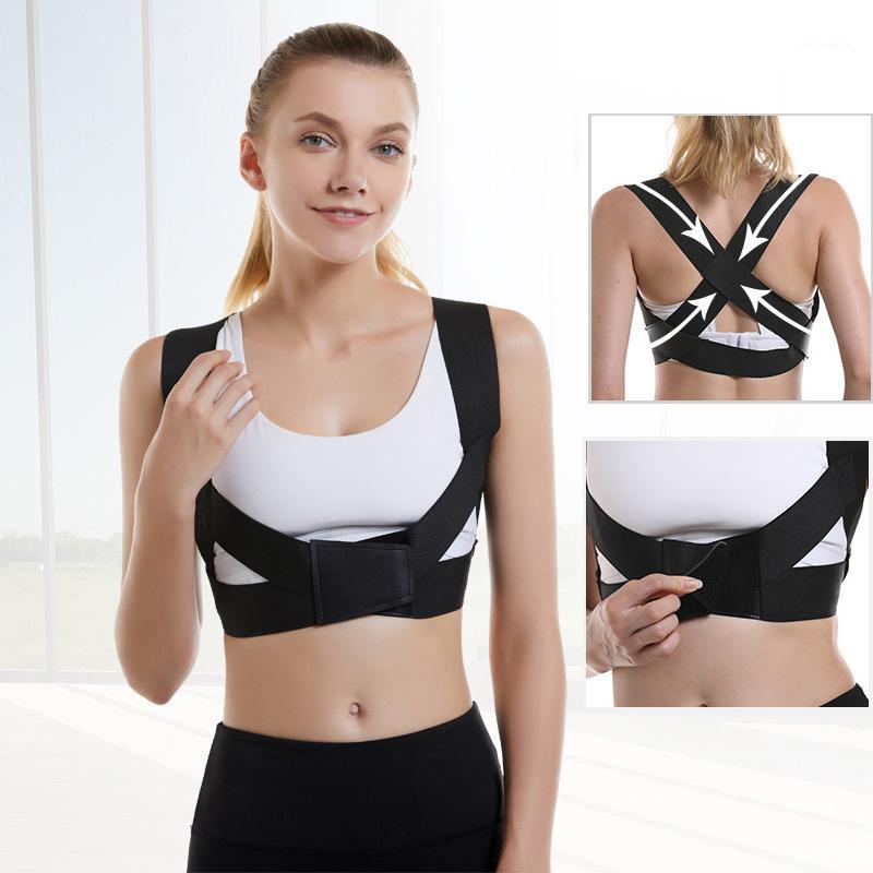 

Braces Supports Belt Adjustable Back Posture Corrector Clavicle Spine Back Shoulder Lumbar Brace Support Belt Posture Correction1, 2027 black