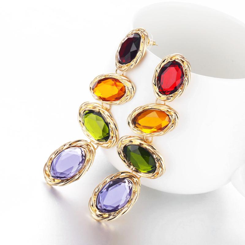 

VG 6 YM 2021New Fashion Color Resin Dangle Earrings Water Drop Earrings for Women Birthday Party Jewelry Accessories Wholesale