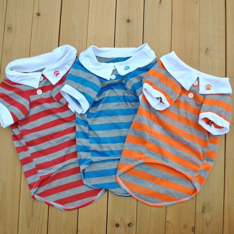 

Blue Striped Pet Dog Clothes Clothings Dogs Super Small Clothing Cute Fashion Chihuahua Print Autumn Winter Boy Girl Ropa Perro