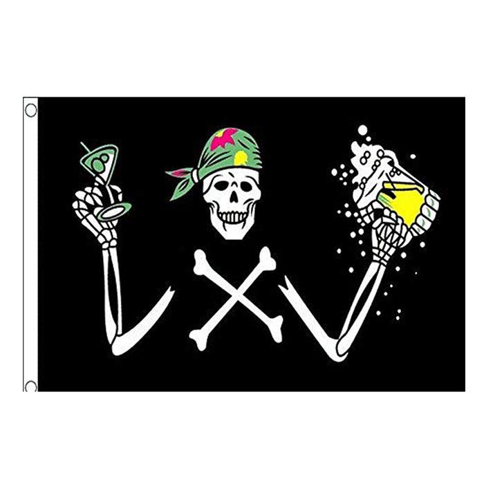 

Pirate Beer Flag Double Stitched Flag 3x5 FT Banner 90x150cm Party Gift 100D Printed Hot selling!