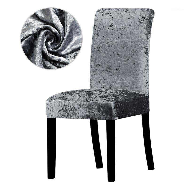 

9 Solid Colors Chair Cover Stretch Universal Size Chair Covers For Home Christmas Hotel Banquet Party Leorate1