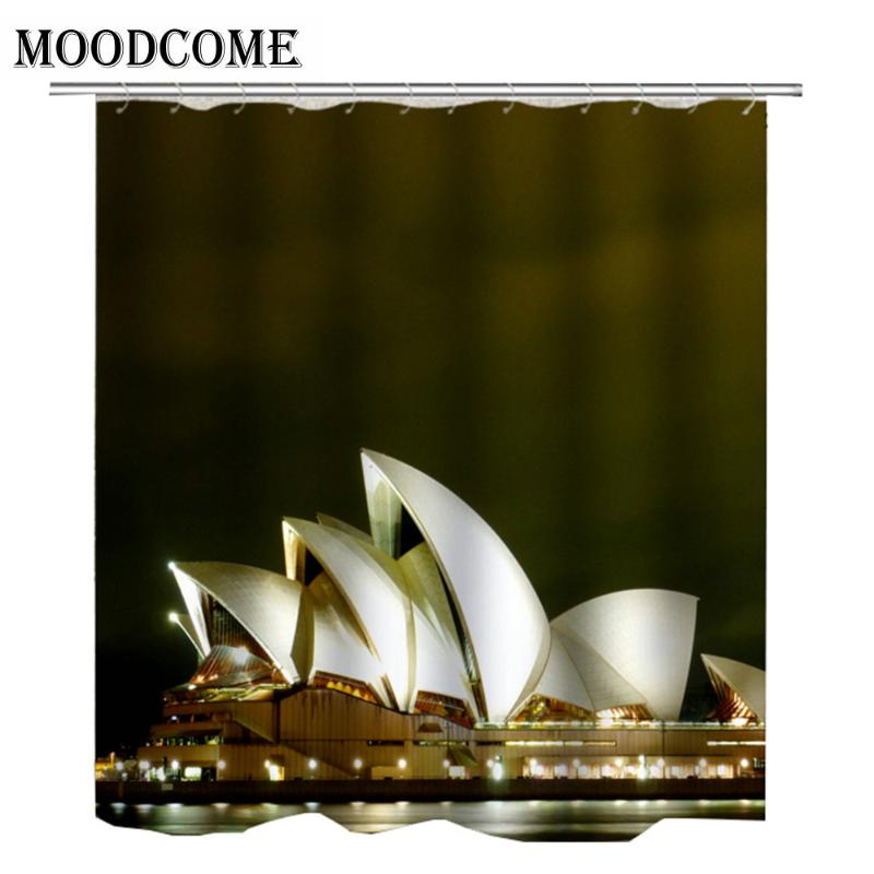 

Sydney opera house shower curtain for the bathroom curtain drop shipping bath