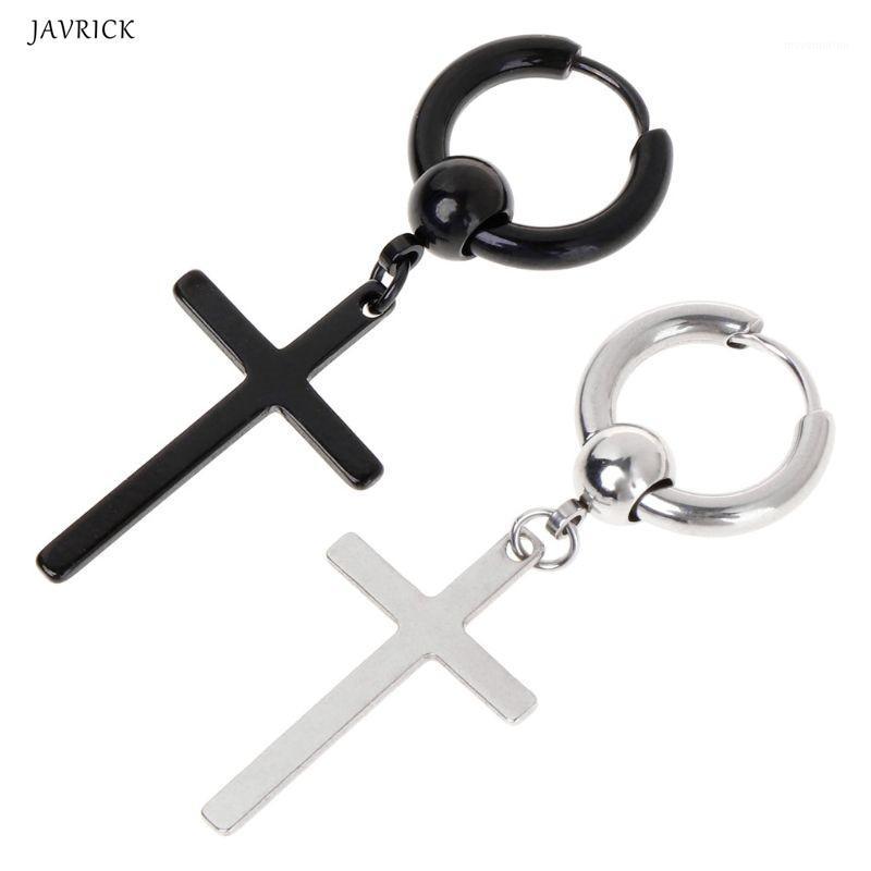 

Chic Earrings Korea Kpop Jewelry Cross Pendant Dangle Charm Gifts Party Fashion V DNA Women Men Accessories1