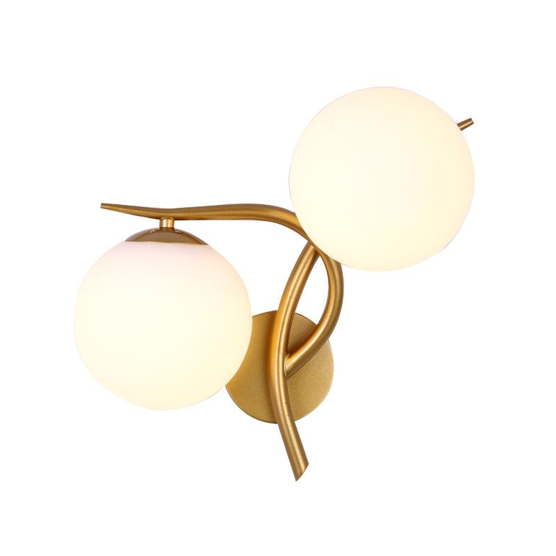 

Wall Lamps Modern Simple Bedroom sconce Light Indoor living Room Corridor Lighting bar coffee glass ball wall lights E27 WF1010