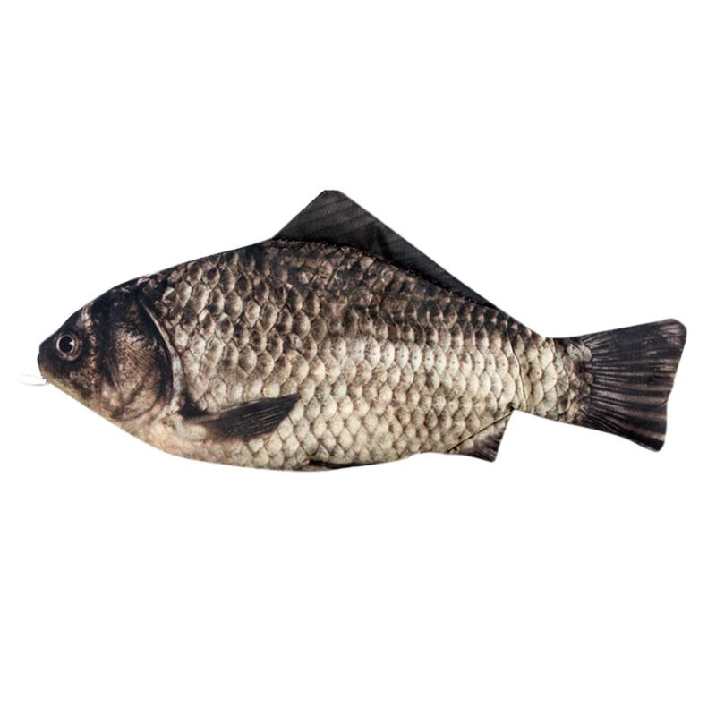 

Aelicy 2020 Carp Fish Shaped Zipper Pencil Case Bag Make up Holder Storage Pouch Pen Pencil Case Stationery School Supply Funny, Sl