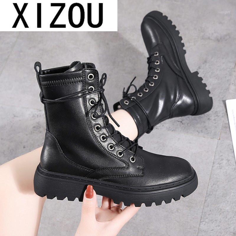 

2020 New Winter Women's Boots Low Heel Shoes Mid-calf Warm Boots Thick Bottom Square Heel Casual Women's Zapatos De Mujer1, Black