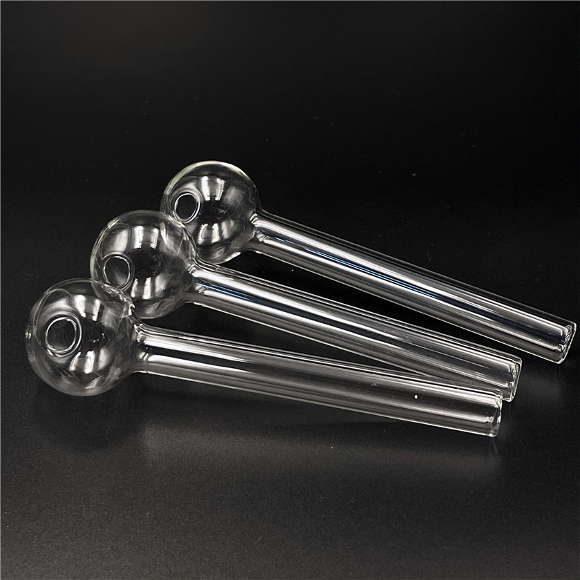 

Cheap 3.9 Inch(10cm) Clear Pyrex Glass Oil burner transparent Oil Burner Glass Tube Oil Burning Pipe glass pipes water pipes