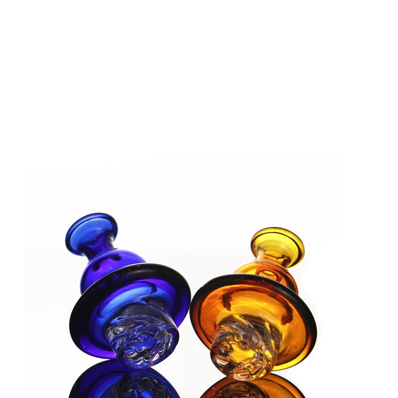

Solid Colored Carb Cap Spinning Glass Cap For flat top banger Dome for Quartz Banger