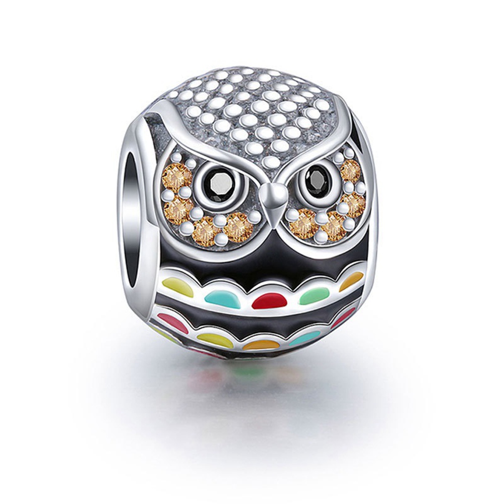 Sterling Silver S925 Animal Bracelet Loose Beads Pendants Accessories Small Flying Elephant Drops Oil Small Pendants Charms Diy-image-607683134