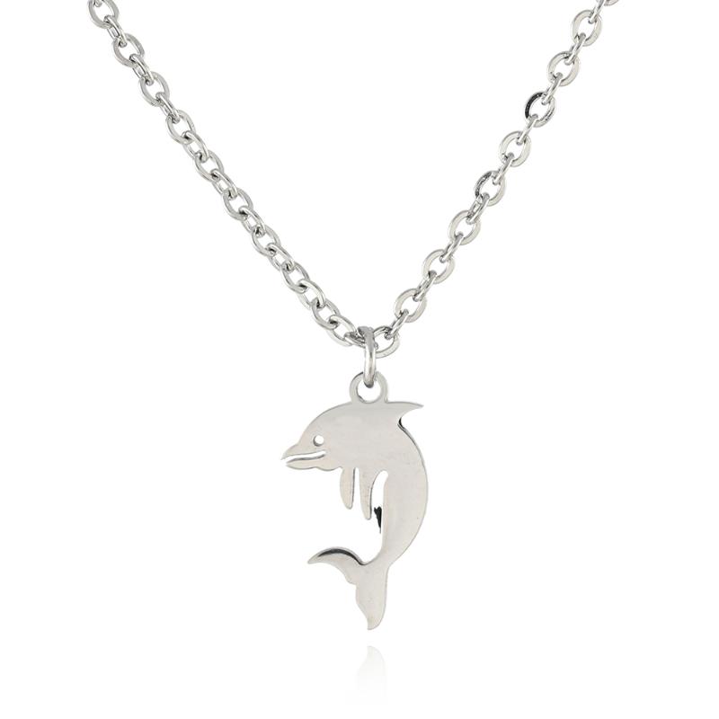 

Chains Fashion Sea Life Dolphin Pendant Necklace