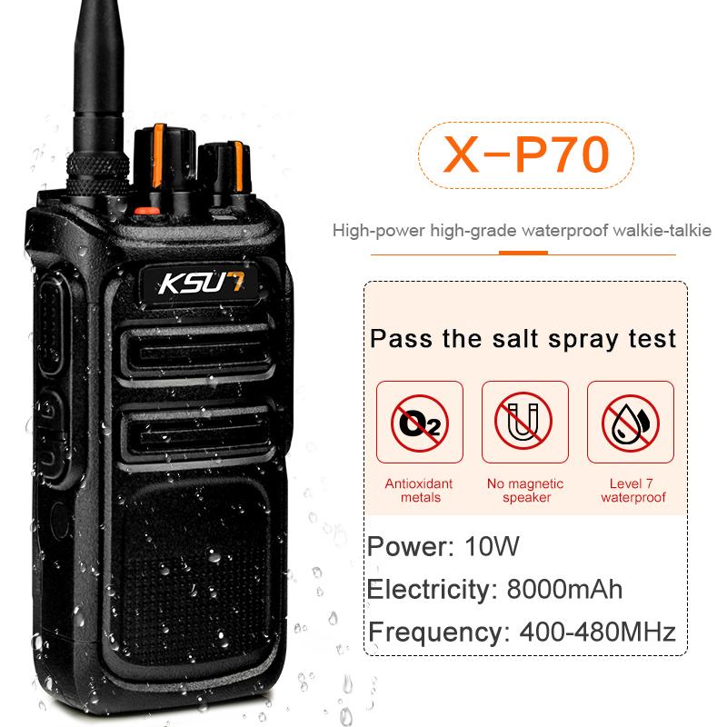 

10W High Power Walkie Talkie Real High-Grade Waterproof IP67 Walkie-Talkie Transceiver Talkie Walkie Woki Toki Vhf Uhf Two-Way S
