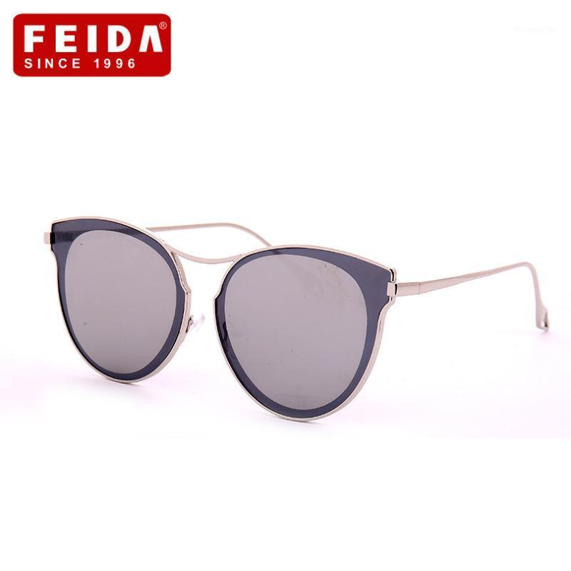 

FEIDA New Fashion Cat Eye Sunglasses Brand Designer Luxury Ladies Sun Glasses For Female Alloy Frame UV400 Women's Glasses1