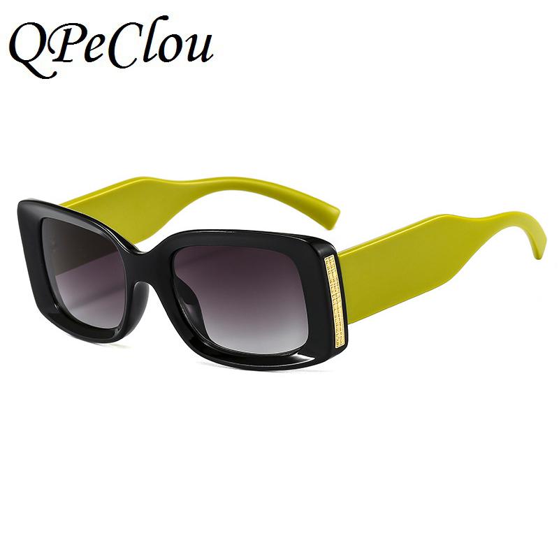 

Sunglasses 2021 Fashion Small Square Women Brand Designer Vintage Graident Sun Glasses Men Metal Punk Shades Oculos Feminino