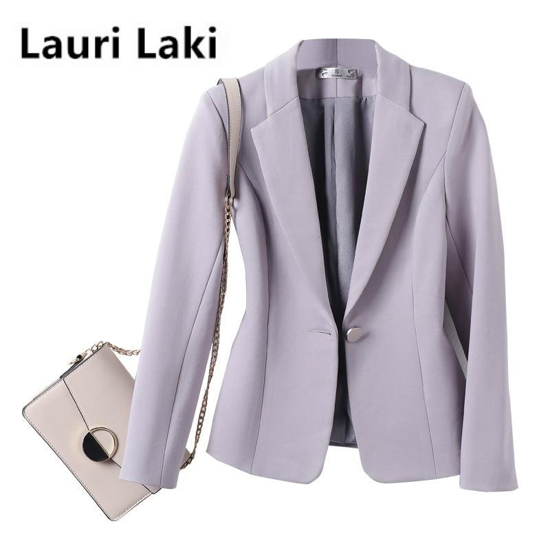 

Lauri Laki Short Blazer Women Plus Size Office Ladies Elegant Retro Black Blazer Autumn Winter 2021 Long Sleeve Outwear