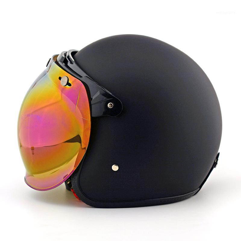 

Motorcycle Vintage sunvisor bubble shield pilot retro helmet visor jet scooter moto helmets + bubble visor for helmets1, Silver