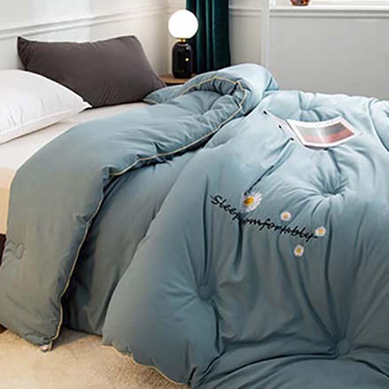 

Winter Thick Blanket Quilt Air Condition Comforter Duvet Double  Bedspread Bed Cover Bedding  Queen Size Comforter1, 05