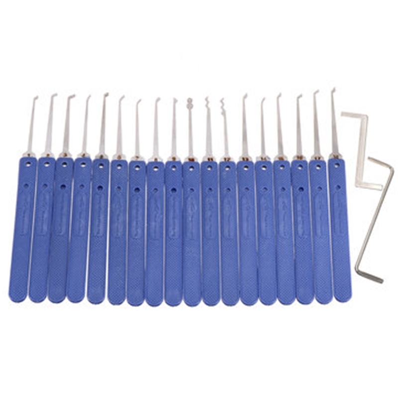 

18 in 1 Stainless Steel Lock Pick Set Kit Locksmith Tools Quick Door Openner