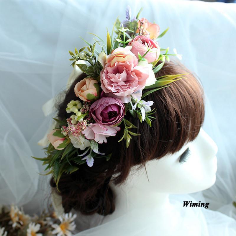 

seaside holiday photo props Wedding Decoration party supplies bride headwear girls women Wreath Rattan braided headband1, Design 19