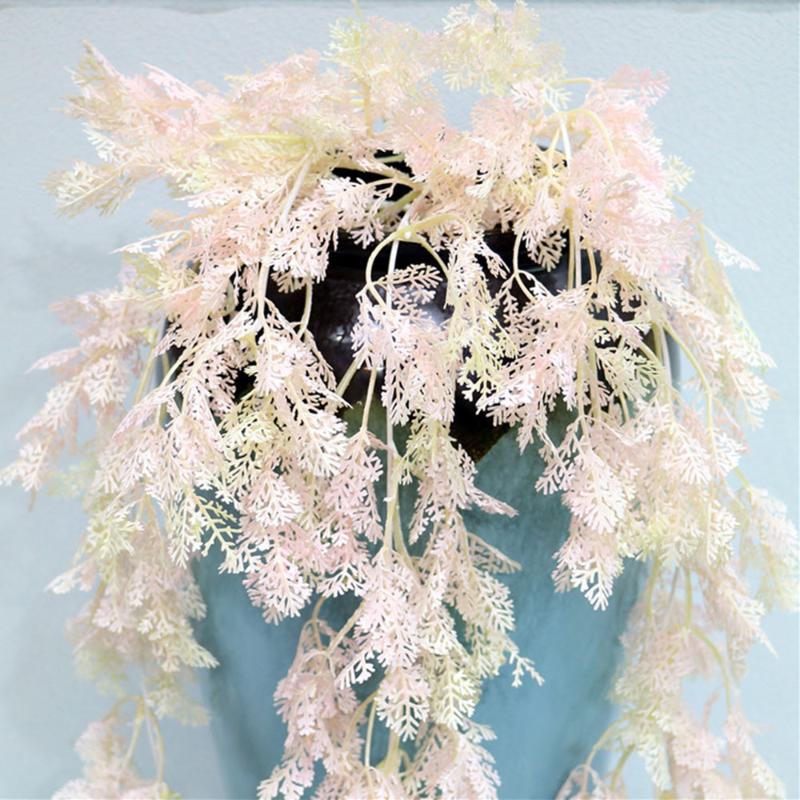 

Artificial Silk Flower Vine Simulation Plant Home Garden Wedding Hall Ceiling Hanging Decoration Fake Flowers Rattan, Brown