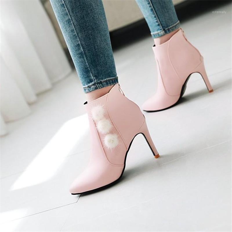

Cresfimix Women Cool High Quality Pink Stiletto Heels Lady Casual Comfort Spring & Autumn Boots Female Casual Winter Shoes C66011