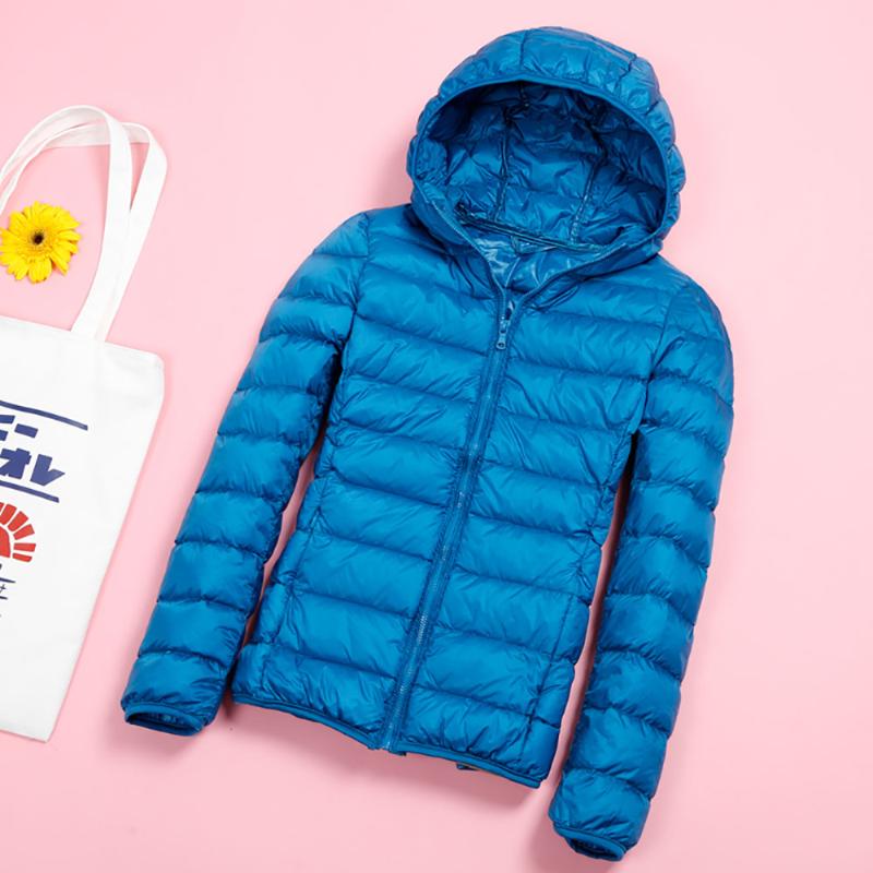 

Winter Jacket Women Black Spring Autumn Jacket Women Duck Fur Down Hooded Coats Female Slim Parkas Outwear Pink Orange