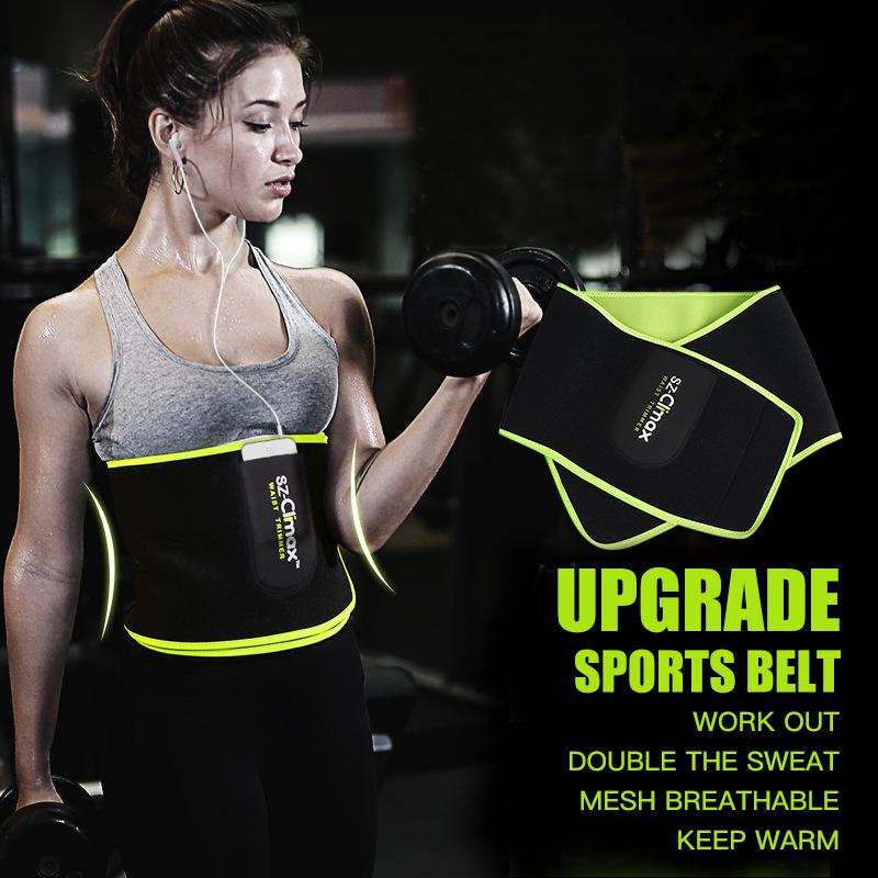 

Outdoor Fitness Running Waist Belt With Phone Pocket Yoga Shaping Warm Waistband Sweat Breathable Sports Waist Support Custom, As picture showed