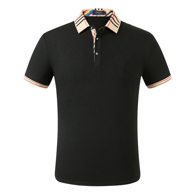 

Fashion Mens Polos shirts High Street Short sleeve Designer Casual men polo T Shirt NOS, White