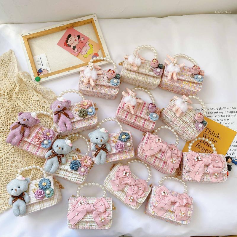 

Girls Mini Purses 2020 Crossbody Bag Kids Small Coin Pouch Pearl Party Hand Bags Toddler Wallet Gift1, Bow4