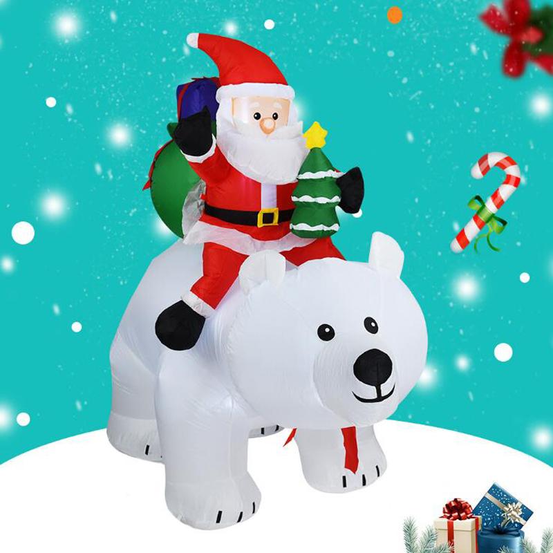 

Christmas Decorations 1.8m LED Inflatable Santa Claus Snowman Doll Outdoor Garden Toys For Kids Gift Party Year Home Decor