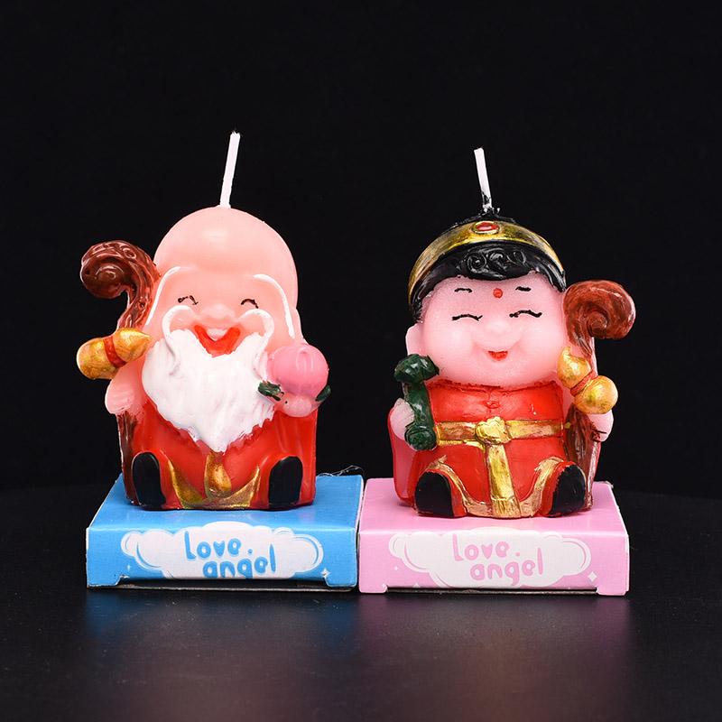 

Whole birthday boy girl creative candle cute cartoon candle number birthday cake
