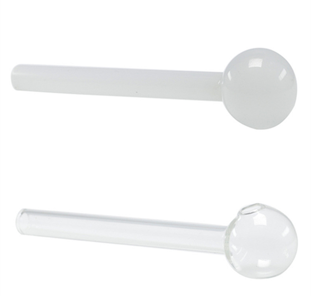 

QBsomk Free 4.1 inch Thick Pyrex Glass Oil Burner Pipe Colorful Smoking Handle Pipe Glass Bong Oil Nail Pipe Rig