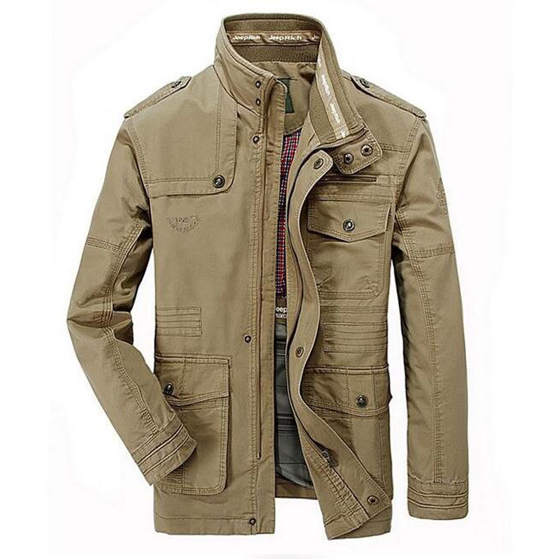 

2021 Springtime Men's Jackets of Good Quality Washing Cotton Jacket M-4xl 5xl 6xl 7xl Clothes Qae7, Black