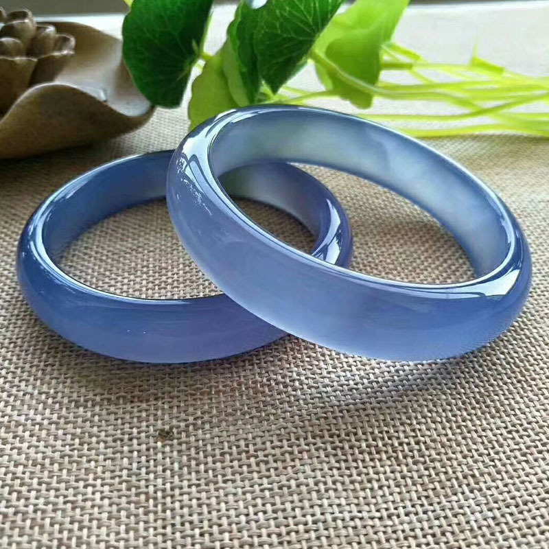 

100% real jade bangles blue chalcedony women bangle jade bracelet bangles jade amethyst add certificate jadeite bangles LJ201020